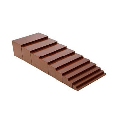 Adena Montessori Small Brown Stair Materials 5X5X10Cm