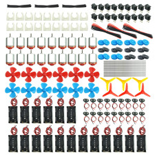 18 Set Dc Motors Kit Mini Electric Hobby Motor 3V 12V 25000 Rpm Strong Magnetic With Shaft Propeller 2 X Aa Battery Holder9V