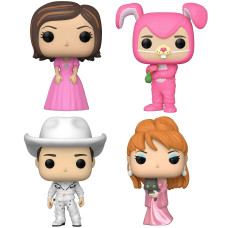 Funko Tv Pop Friends Collectors Set 3 Rachel In Pink Dress Chandler As Bunny Cowboy Joey Music Video Phoebe