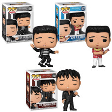 Funko Rocks Pop Elvis Collectors Set Jailhouse Rock Blue Hawaii 68 Comeback Special