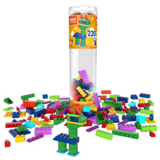 Mega Construx Wonder Builders 220 Pcs Building Tube Rainbow Colors