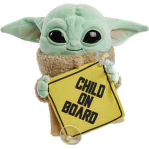 Star Wars Grogu Plush Child On Board Sign Toy 8In Character From The Mandalorian Soft Collectible Cuddle Toy Automobil