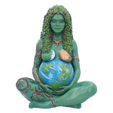 Nemesis Now Large Ethereal Mother Earth Gaia Art Statue Painted Figurine Green 30Cm