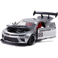 Jada Toys Bigtime Muscle 124 2016 Chevy Camaro Ss Widebody Diecast Car Silver Toys For Kids And Adults