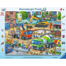 Ravensburger 05142 Childrens Puzzle Busy Construction Site 24 Pieces