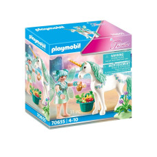 Playmobil Fairies 70655 Unicorn With Feeding Fairy 4 Years And Above