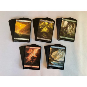 100 Full Art Basic Lands Magic The Gathering 20 Swamp Mountain Forest Plains Island Mtg