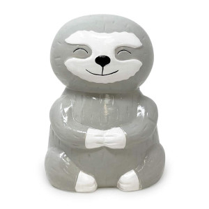 Isaac Jacobs Ceramic Sloth Money Bank Cute Piggy Bank For Kids And Adults Sloth Lovers Gift Animal And Adventure Room Dcor