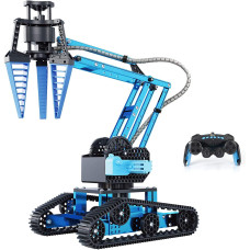 Top Race 15 Channels 24G Remote Control Robot Arm Diy 151 Pcs Electronic Rc Toys Educational Alloy Metal Mechanical Robotic