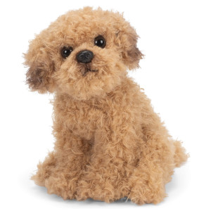 Demdaco Labradoodle Dog Golden Brown 10 Inch Childrens Soft Plush Stuffed Animal Toy