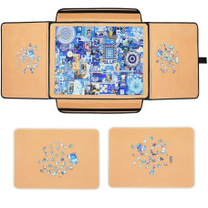 1000 Pieces Jigsaw Puzzle Board Portable Stowaway Puzzles Board Caddy Jigsaw Puzzle Case Puzzle Accessories Puzzle Storage Ca