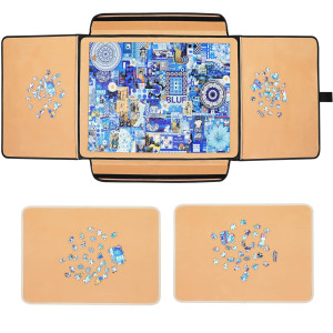 1000 Pieces Jigsaw Puzzle Board Portable Stowaway Puzzles Board Caddy Jigsaw Puzzle Case Puzzle Accessories Puzzle Storage Ca