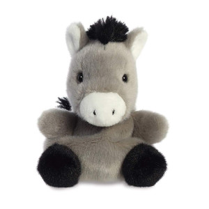 Aurora 33529 Palm Pals Eli Donkey 5In Soft Toy Grey