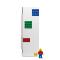 Lego Stationery Pencil Box With Four Building Bricks And Lego Minifigure Minifigure Colors May Vary