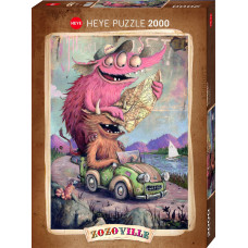 Heye Road Trippin Zozoville 2000 Piece Jigsaw Puzzles Multicoloured