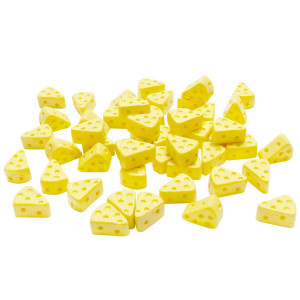 50 Pcs Miniature Kitchen Food Cheese Simulation Triangle Cheesecake Food Figurines For Mini House Kitchen Decoration