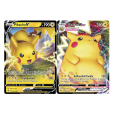 Pokemon Vmax Card Set Pikachu Vmax 44185 Pikachu V 43185 Vivid Voltage Ultra Rare Card Lot