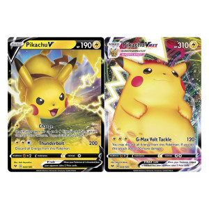 Pokemon Vmax Card Set Pikachu Vmax 44185 Pikachu V 43185 Vivid Voltage Ultra Rare Card Lot