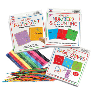 Wikki Stix Early Learning Trio Alphabet Numbers And Shapes For Easy Fun Preschool Learning Made In The Usa