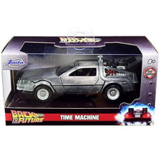 Delorean Dmc Time Machine, Back To The Future I - Jada Toys 32185-1/32 Scale Diecast Model Toy Car
