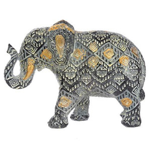 Puckator Ele28 Geometric Small Thai Elephant Figurine