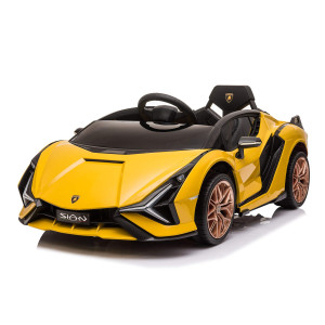 Best Ride On Cars Lamborghini Sian 12V Battery Powered Ride On Car Yellow