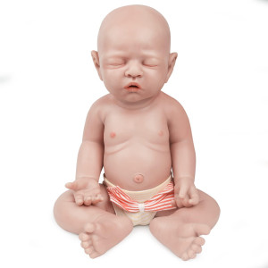 Vollence 18 Inch Full Silicone Baby Doll That Look Realeyes Closed Reborn Baby Dollreal Baby Dolllifelike Baby Dolls Girl