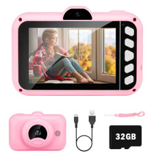 Suziyo Kids Selfie Camera Gifts For Boys Girls 1080P 35Inch Hd Digital Camcorder With Mp3 For 39 Years Old Children Birthday