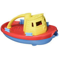 Green Toys Tugboat Yellowredblue Cb Pretend Play Motor Skills Kids Bath Toy Floating Pouring Vehicle No Bpa Phthalates