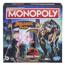 Monopoly Jurassic Park Edition Board Game For Kids Ages 8 And Up Includes T Rex Token Electronic Gate Plays Sfx And Movie Th