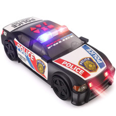 Liberty Imports Motorized Police Cruiser Kids Toy Cop Car Electric Model Rush Rescue Vehicle 116 Scale With Button Activated