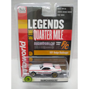 Auto World Sc3563 Legends Of The Quarter Mile Ramchargers 71 Challenger Ho Scale Electric Slot Car