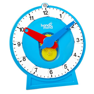 Hand2Mind Advanced Magnetic Numberline Clock Large Demonstration Clock For Kids Learning To Tell Time Telling Time Teaching Cl