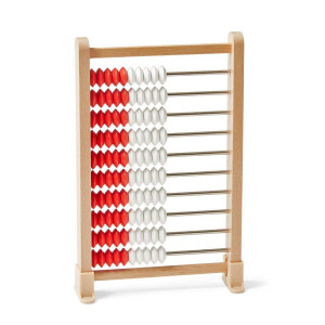 Hand2Mind Mini 100 Bead Wooden Rekenrek Abacus For Kids Math Math Manipulatives Kindergarten Counting Rack For Kids Counters