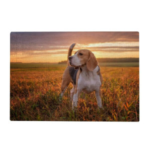 Colourlife Jigsaw Puzzles Artwork Gift For Adults Teens Beagle Dog On The Beautiful Sunset Wooden Puzzle Games 3005001000 Piec