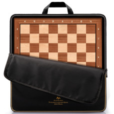 Aa 18875 Professional Wooden Tournament Chess Boardmahogany Maple Inlaid 20 Squares Wnotation