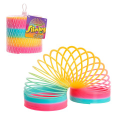 Just Play Slinky The Original Walking Spring Toy Plastic Rainbow Giant Slinky Kids Toys For Ages 5 Up