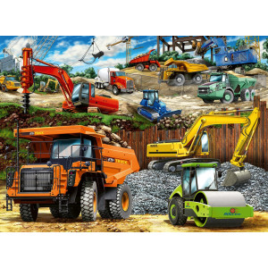 Ravensburger Construction Vehicles 100Piece Jigsaw Puzzle Engaging Educational Toy For Kids Durable Longlasting Stim