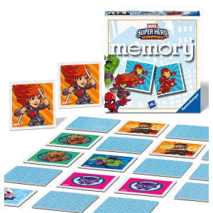 Ravensburger Marvel Avengers Super Hero Adventures Mini Memory Game Matching Picture Snap Pairs Game For Kids Age 3 Years And