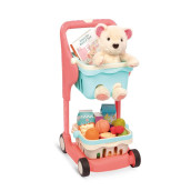 B. Bx2054C1Z Musical Shopping Cart & Plush Bear, Multi-Color