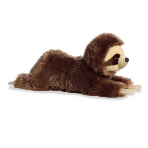 Aurora 16.5" Snoozy Sloth Flopsie - Brown Stuff