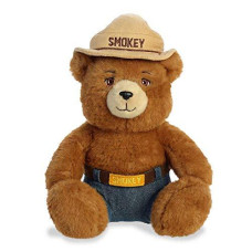 Aurora? Iconic Smokey Bear Smokey Bear Stuffed Animal - Inspiring Conservation - Nostalgic Charm - Brown 10 Inches