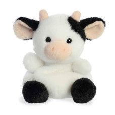 Aurora Adorable Palm Pals Sweetie Cow Stuffed Animal Pocketsized Play Collectable Fun White 5 Inches