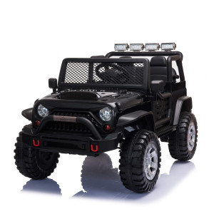 Tobbi 12V Kids Ride On Car Electric Vehicles Jeep Car With Remote Control Music Mp3 Player Lighting Black