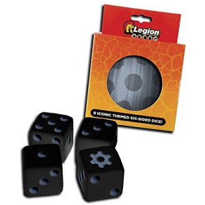Legion Supplies NDcT131 16 mm Iconic D6 Dice Tins gear - Set of 9