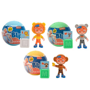 Blippi Ball Pit Surprise 3 Pack Bundle Learn Animals And Letters Toy Figures For Children And Toddlers Exclusive Figures Dresse