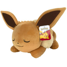 Pokmon 18 Plush Sleeping Eevee Cuddly Must Have Fans Plush For Traveling Car Rides Nap Time And Play Time