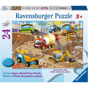 Ravensburger Construction Fun 24 Piece Floor Jigsaw Puzzle For Kids 03077 Every Piece Is Unique Pieces Fit Together Perfect