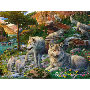 Ravensburger Wolf Wilderness Jigsaw Puzzle 1500 Piece Unique Softclick Technology Vibrant Glarefree And Durable Ideal