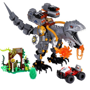 Enjbrick Dinosaur Building Set For Boys 814 Yearsdino Toy For Boys And Girls With Truckbaby Dino For Movie Fans Birthday Gif